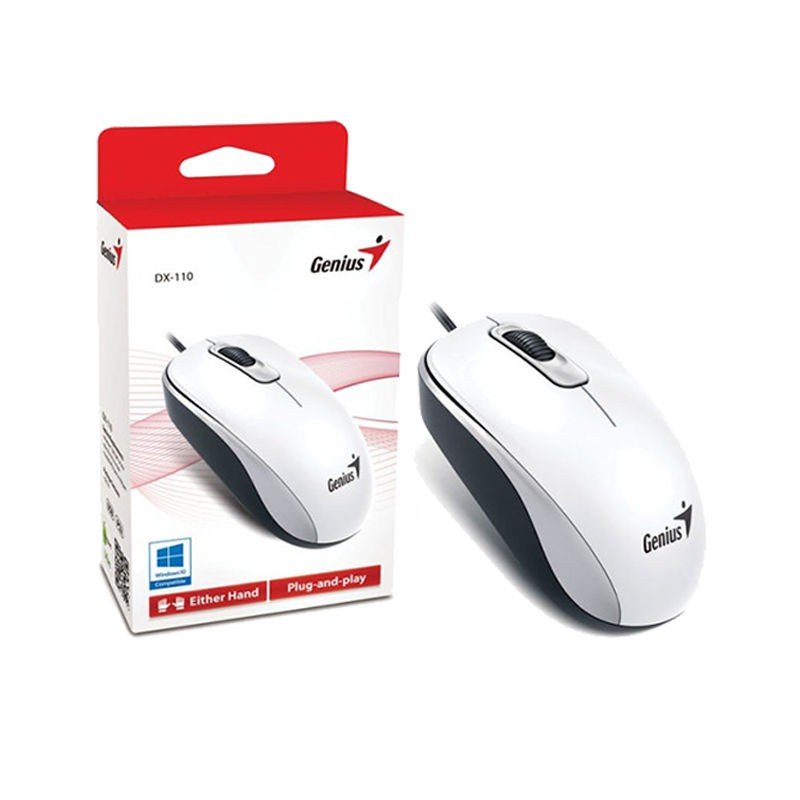 DX-110 WHITE Souris optique filaire 1000dpi USB