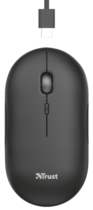 Souris ss fil bluetooth recharg noire