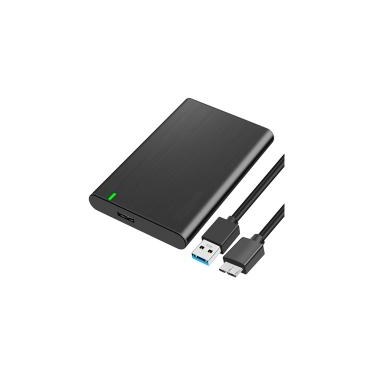 [boitierdd8] Boîtier externe 2.5p SATA USB 3.0 Alu noir 