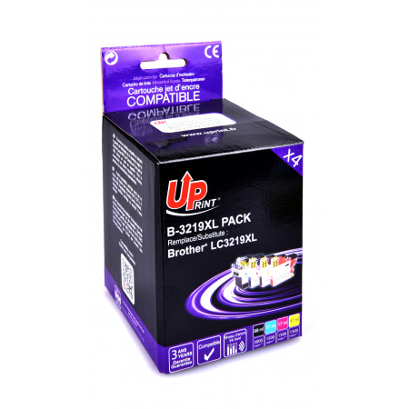 [UPB321] 4 CARTOUCHES COMPATIBLE BROTHER LC3219XL