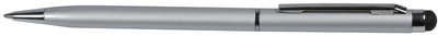 [stylet1] EXACOMPTA Stylo bille "Twist" avec clip, argent