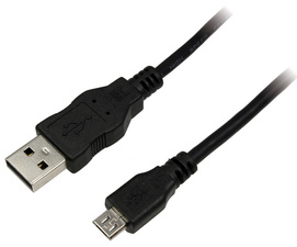 [cable4] LogiLink Câble USB 2.0, USB-A - micro USB-B mâle, 1 m